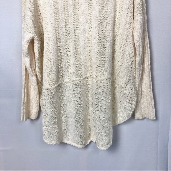 Boutique Textured Knit Pullover V-Neck High Low Sweater 2 - Picture 7 of 7
